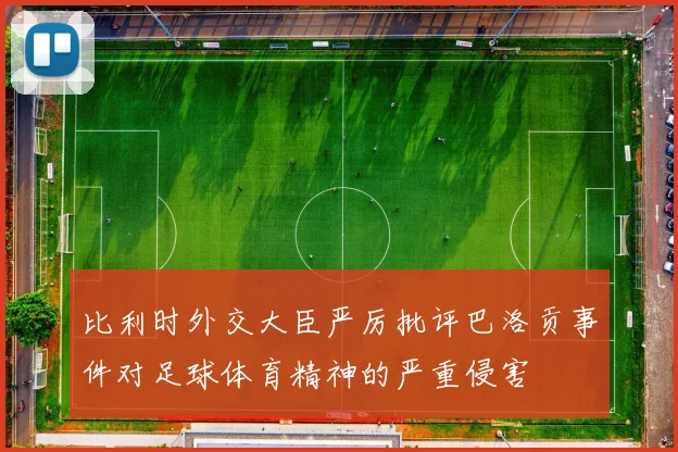 比利时外交大臣严厉批评巴洛贡事件对足球体育精神的严重侵害